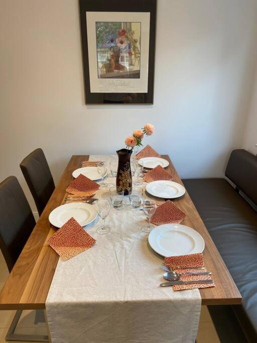 Luxury With Air Conditioning & Jaccuzzi Near Frankfurt Wiesbaden Apartment